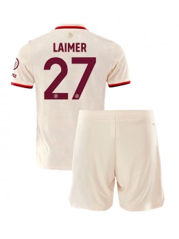 Bayern Munich Konrad Laimer #27 Ausweichtrikot für Kinder 2024-25 Kurzarm (+ Kurze Hosen)